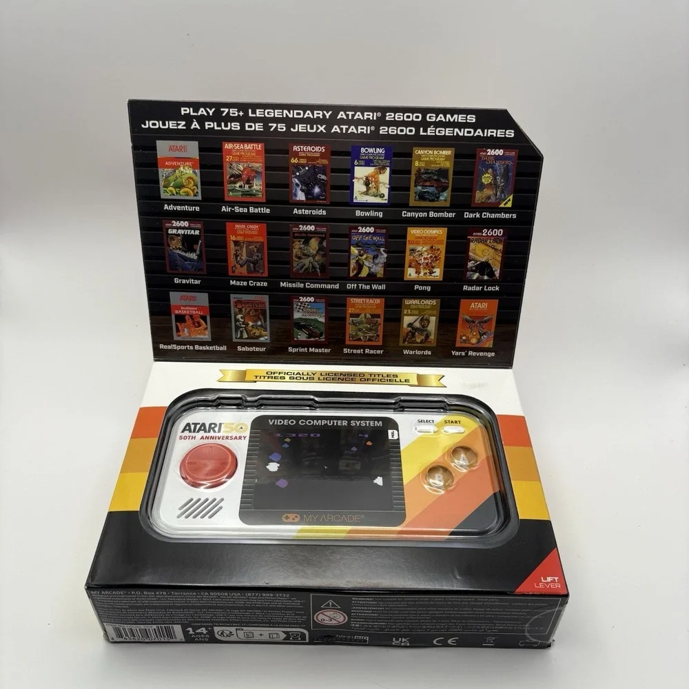 My Arcade Atari Pocket Player Pro: Portable Video Game System 100 Games NEW